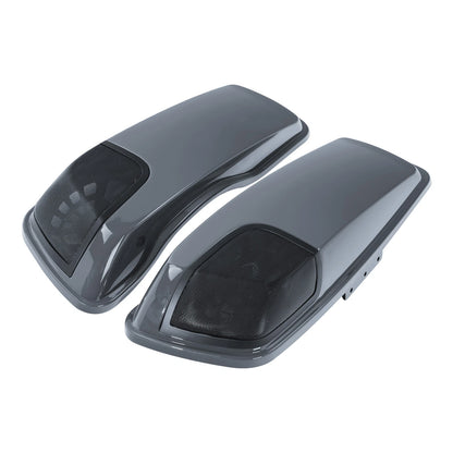 Saddlebag Lids 5X7"Speakers Cutout For Harley CVO Street Glide 14-24Gunship Gray