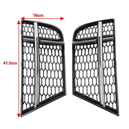 Front Bumper Fog Light Cover Honeycomb Grille For Audi A3 2016-2020