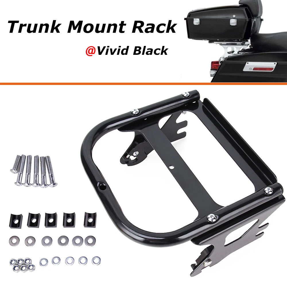 For 97-08 Touring Harley Detachable 2 Two-Up Tour Pak Pack Mounting Luggage Rack