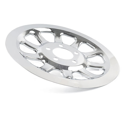 Outer Rear Pulley Cover Insert For Harley Softail Fat Boy FLST FXST Chrome Motor