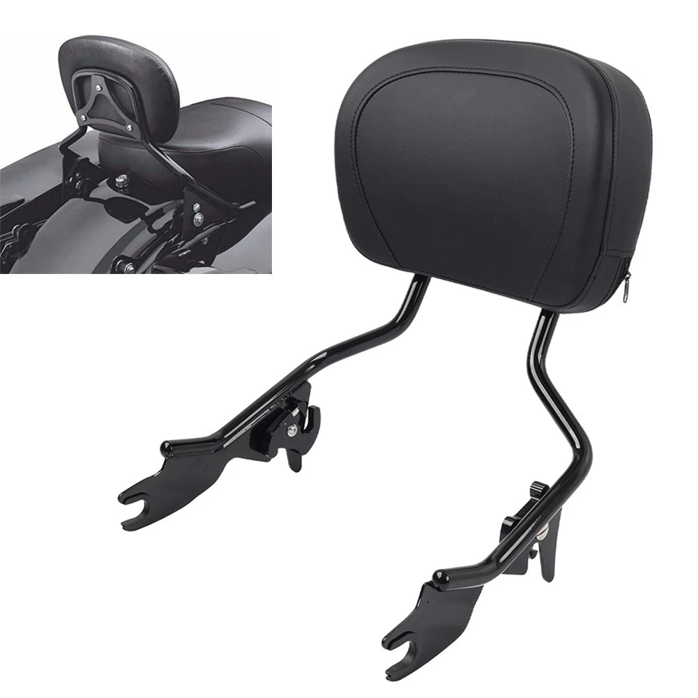 Detachable Passenger Backrest Sissy Bar Fit Harley Street Glide Road King 09-24