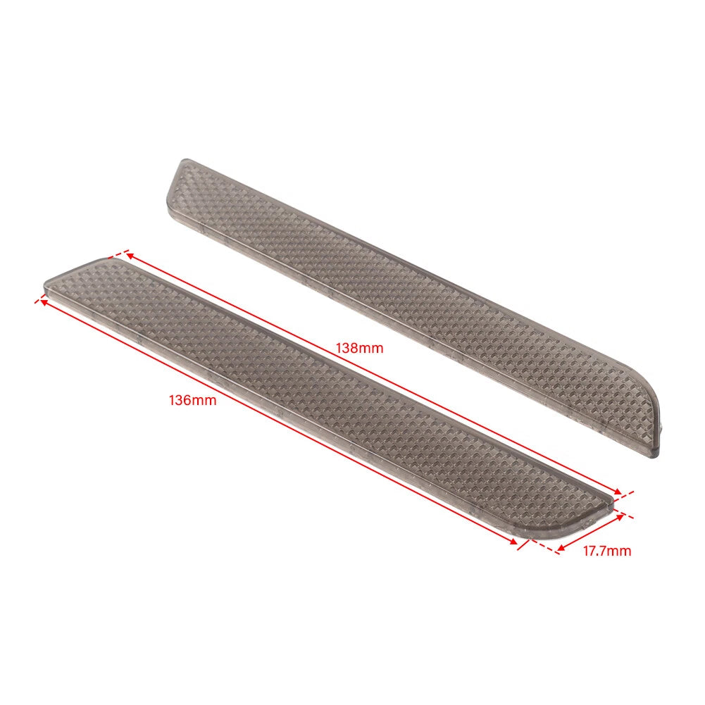 Pair Small Reflectors Saddle Bag Latch Cover Fit Harley Road Glide FLTRX 2014+