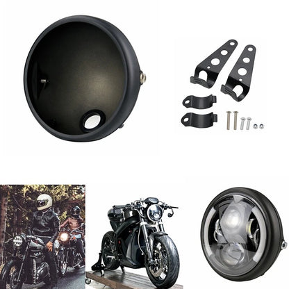7" Inch headlight Round Motorcycle Headlight Headlamp Housing Bucket Universal