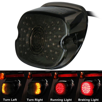 60LED Tail Brake Turn Lights Smoke Lens For Harley 91-10 Sportster Dyna Lay Down
