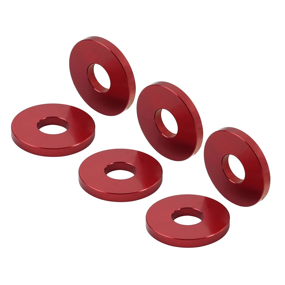 6X Engine Saddlebag Crash Bar Decorative Spacer Ring For Harley Softail Red