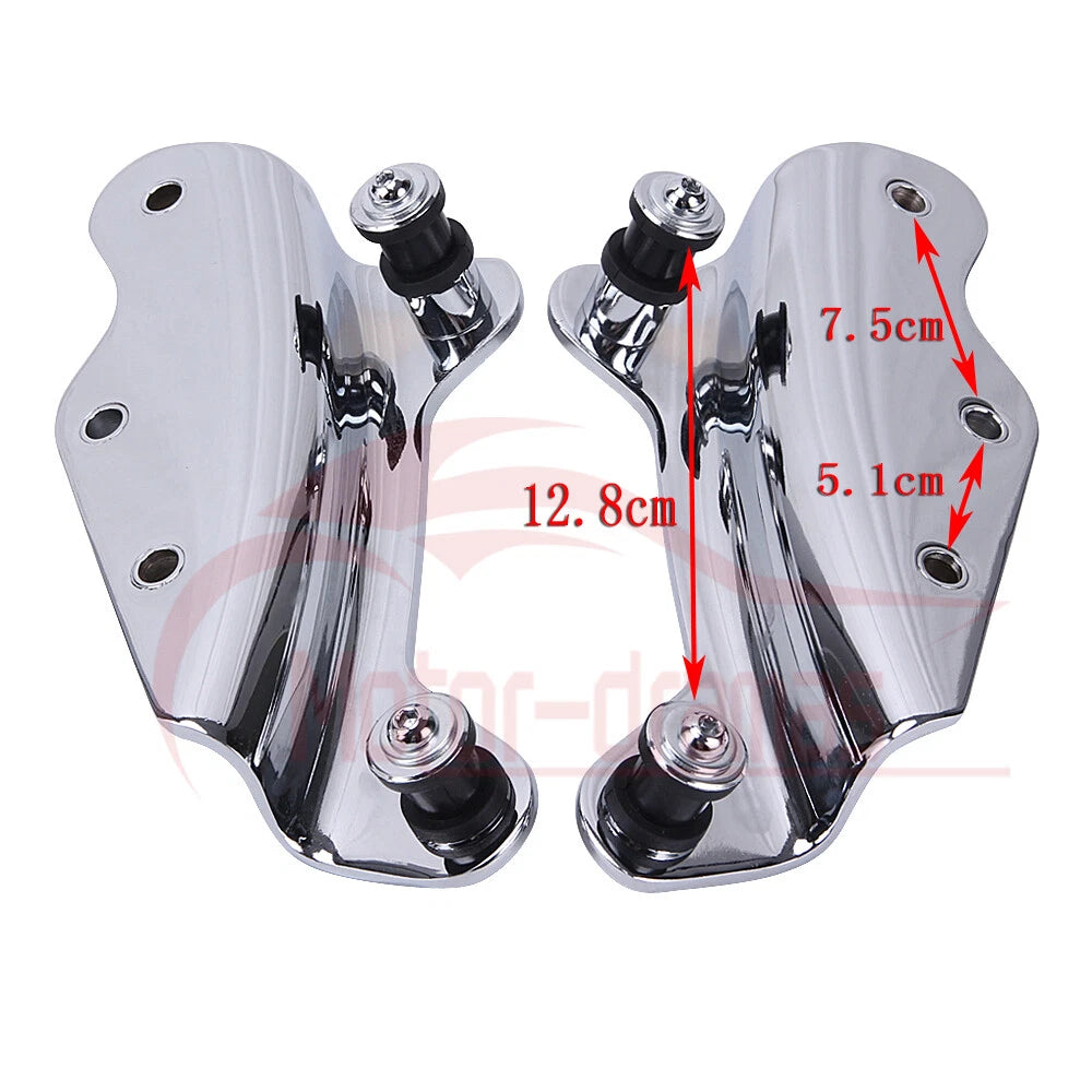 Detachable 2-Up Tour Pack Pak Mounting Rack w/ docking hardware For Harley 09-13