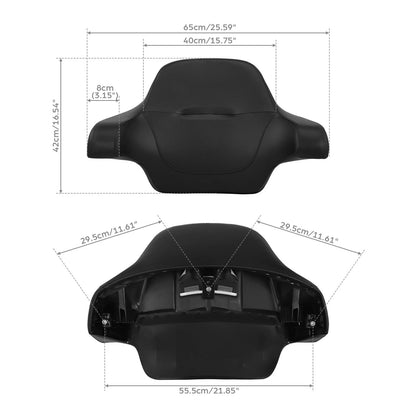 Wrap-around King Chopped Trunk Backrest Fit For Harley Glide 14-21