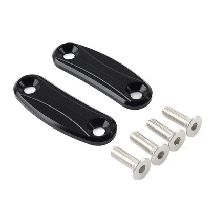 Rearview Mirror Block Off Base Plates Cover Black For Kawasaki ZX-10R 2011-2015
