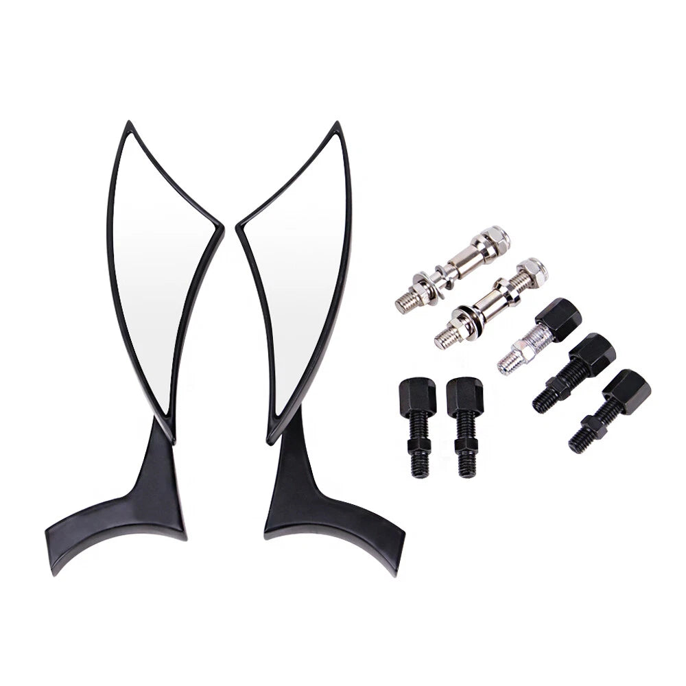 Black Motorcycle Side Mirrors For Harley Street Glide Special Road Electra Glide