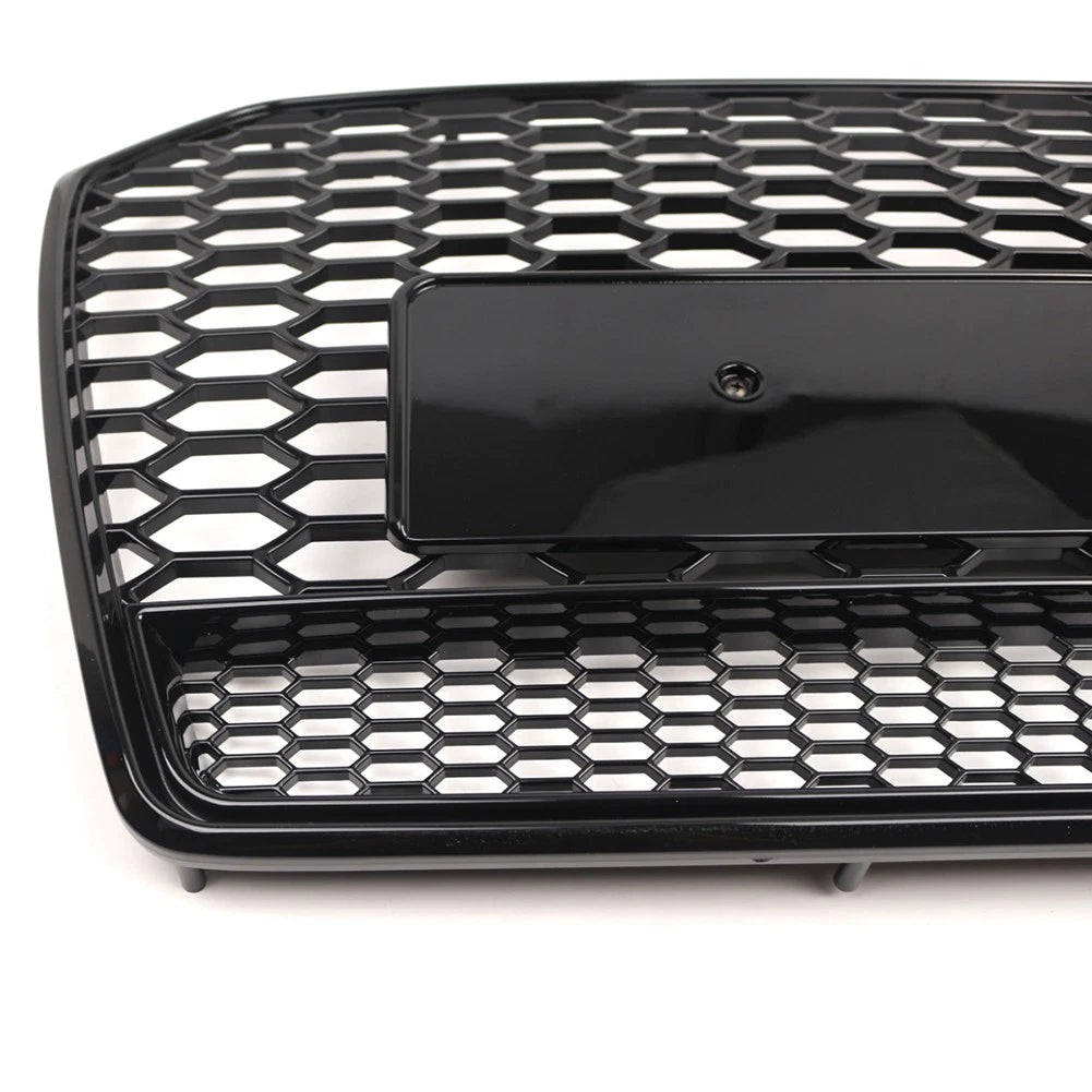 1pc Glossy Black Front Bumper Honeycomb Grille For Audi A6 S6 C7 2016-2018