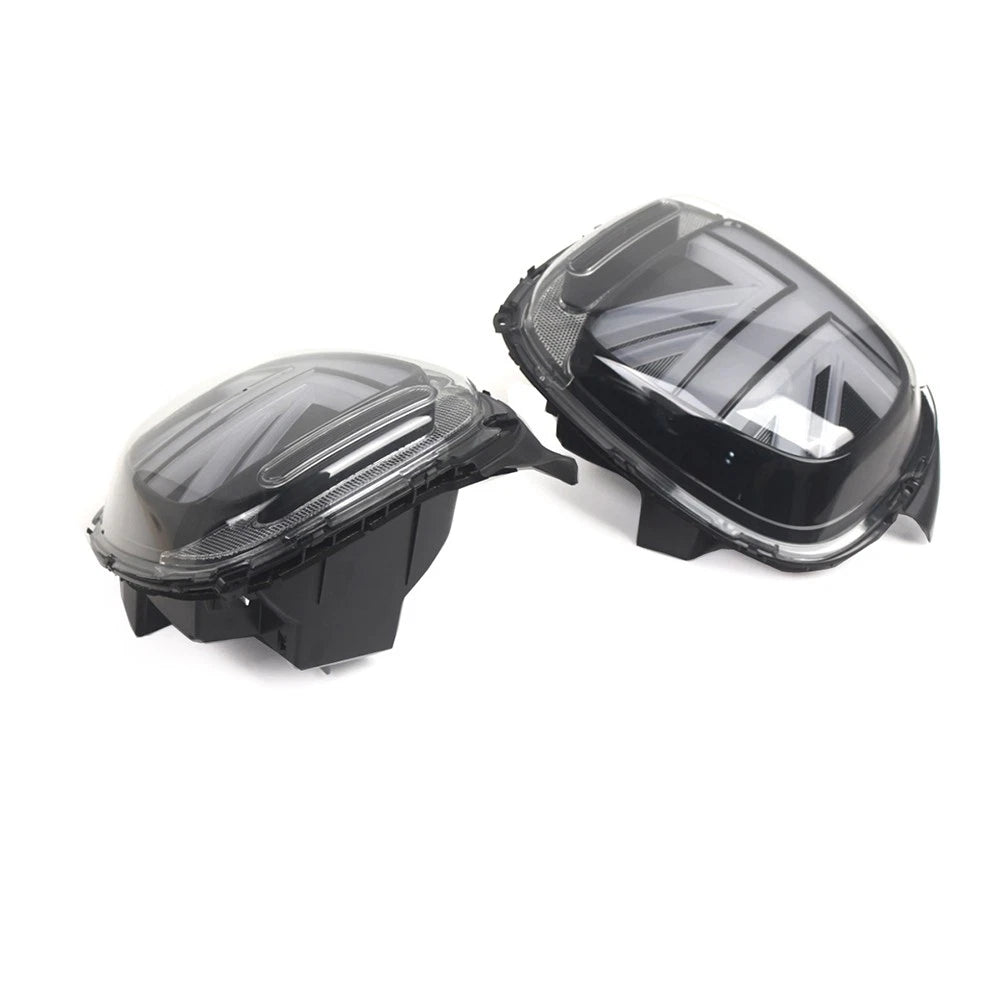 Pair 2pcs Grey Tail Lights Rear Lamps Brake Lamps For BMW Mini F55 F56 F57 14-21