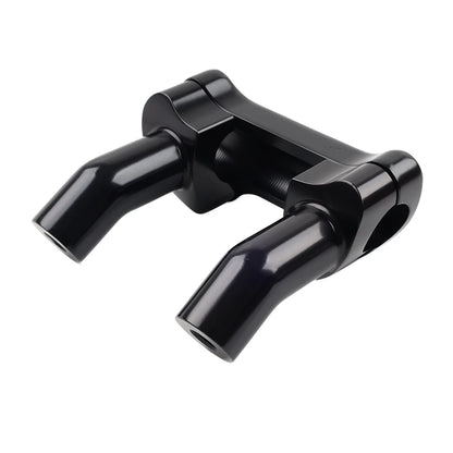 Top Cover 3.5" Handlebar Risers Clamp Black For Harley Dyna Softail Sportster XL