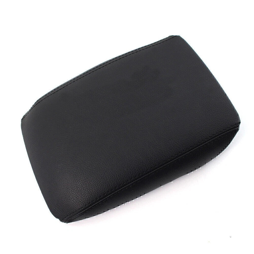 Center Console Lid Armrest Cover Leather For AUDI A4 A5 B8 2008-2016 Black Car