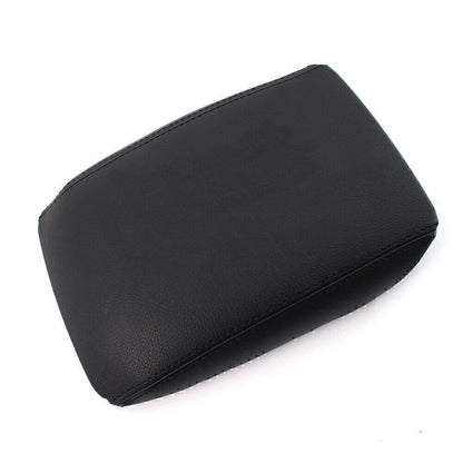 Center Console Lid Armrest Cover Leather For AUDI A4 A5 B8 2008-2016 Black Car