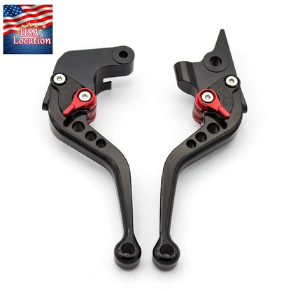 For Yamaha YZF R1 2004-2008 R6 2005-2016 CNC Brake Clutch Levers Handle Grips US