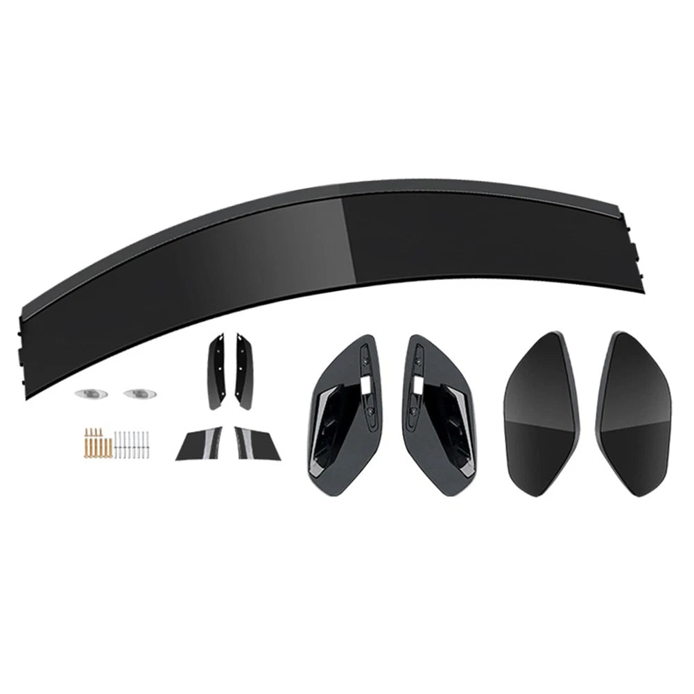 Rear Trunk Spoiler Roof Wing Set For Mercedes Benz A Class W176 A160 A180 13-18