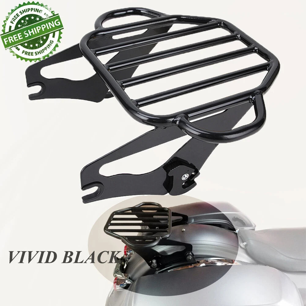 Backrest Sissy Bar & Two-Up Luggage Rack For 09-22 Harley Road King Street Glide