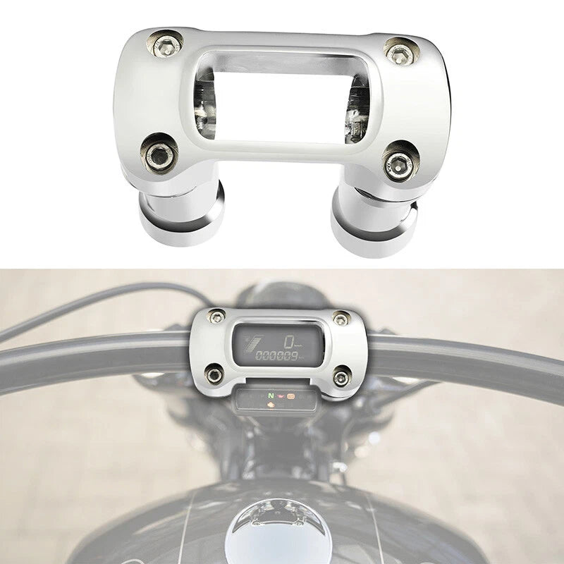 4" Handlebar Riser Clamp Kit Fit For Harley Breakout Street Bob 2018-24 1.25"Bar