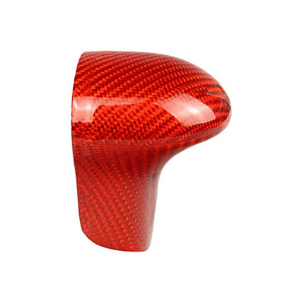 1x Red Carbon Fiber Shift Knob Cover Shell For Audi A4 A5 Q5 Q7 A6 A7 S6 S7 US