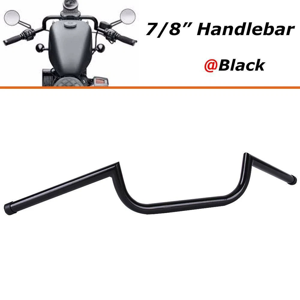 Universal 7/8" Motorcycle Drag Bar Handlebar Fit For Cruiser Chopper Cafe Racer