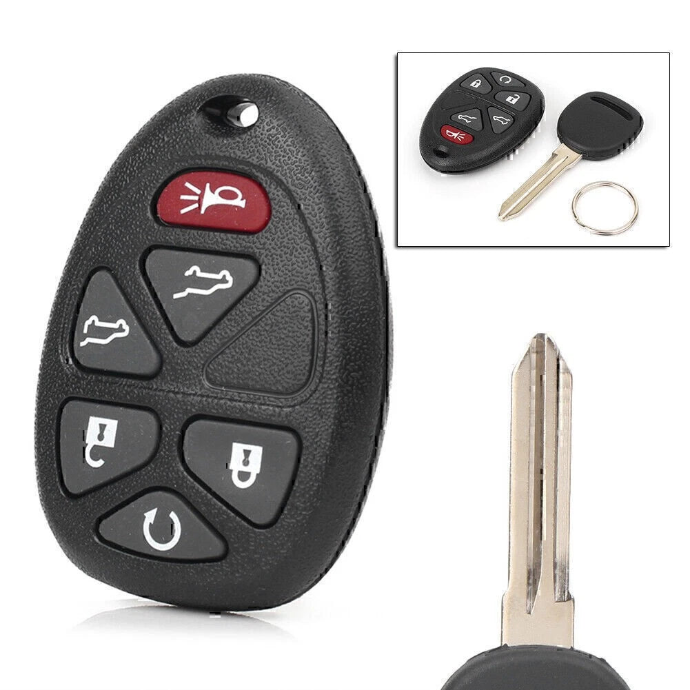 Keyless Entry Remote Key Fob for 6 Button Chevy OUC60270 OUC60221 Black  US