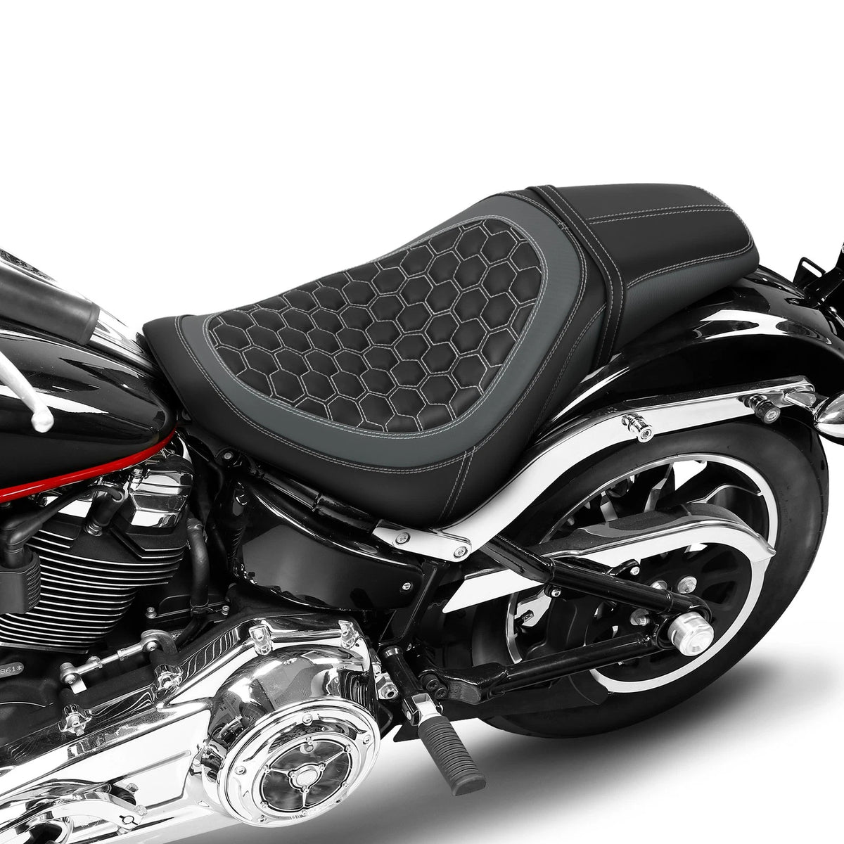 Rider Driver Passenger Seat For Harley Low Rider FXLR ST 18-25 Sport Glide 18-21