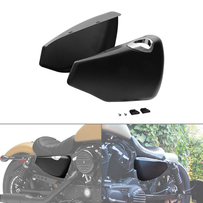 Left Right Battery Side Fairing Covers Fit For Harley Sportster XL883 1200 14-22
