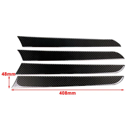 Interior Door Panel Cover Trim Sticker Carbon Fiber For Audi A4 B8 2009-16 4PCs