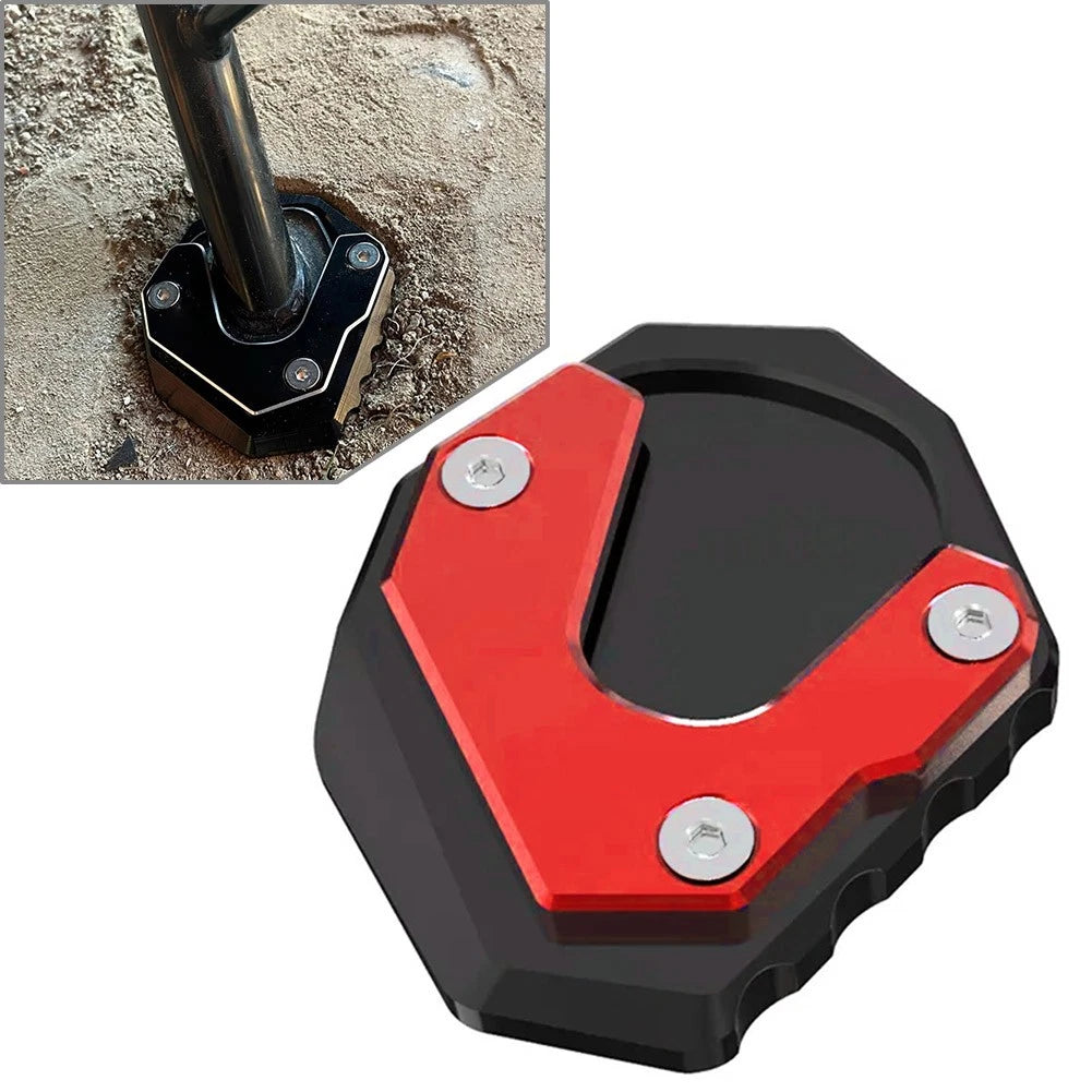 1pc Red Side Stand Enlarge Kickstand Pad For Honda XL750 TRANSALP 2023-2024