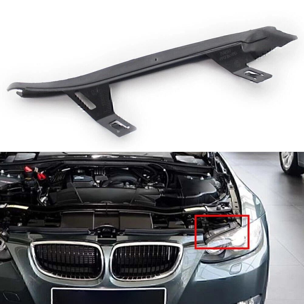 1 Pcs Front Left ABS Black  Upper Headlight Gaskets For BMW 3 Series E92 E93