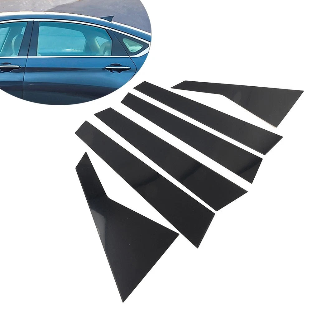 Door Window Pillar Post Cover Trim Kit For Hyundai Genesis G80 2015-2022 Black