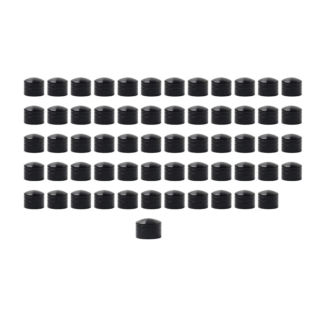 60X Engine Screw Bolt Cover Kit For Harley Dyna Softail Touring Road Glide Black