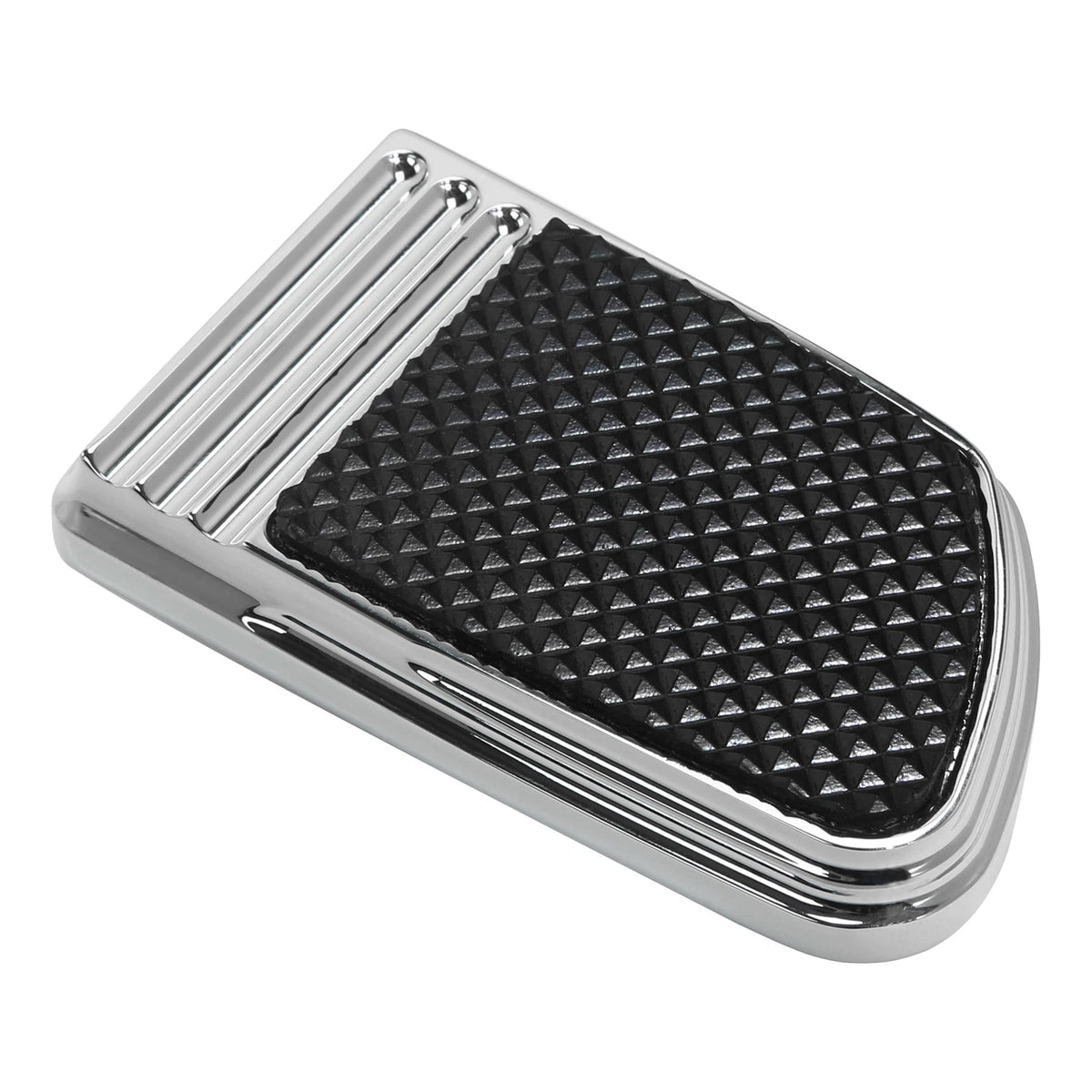 Chrome Brake Pedal Pad Fit For Harley Dyna 93-17 Softail 84-17 SportsterXL 14-22