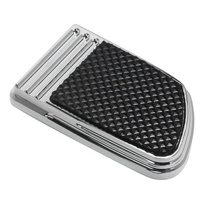 Chrome Brake Pedal Pad Fit For Harley Dyna 93-17 Softail 84-17 SportsterXL 14-22