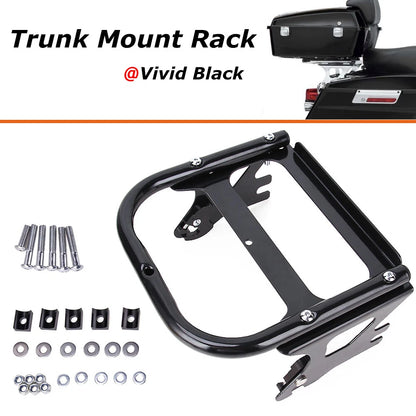 Detachable Two-up Tour Pack Pack Mount Rack Kits For Harley FLHR FLTR 1997-2008