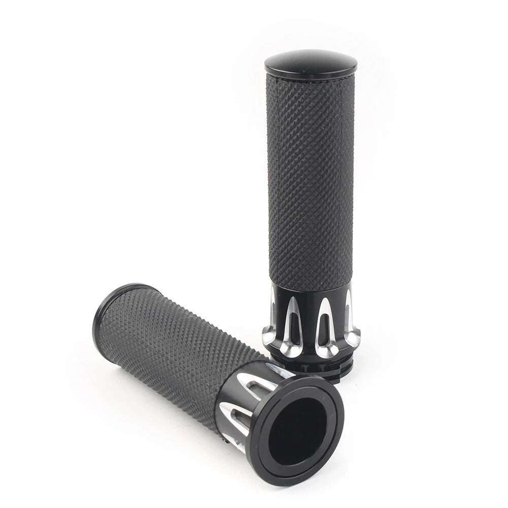 1'' Handle Bar Hand Grip For Harley Touring Street Glide Softail Dyna TU5 2pcs