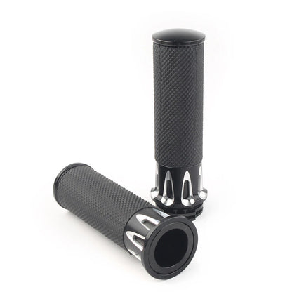 1'' Handle Bar Hand Grip For Harley Touring Street Glide Softail Dyna TU5 2pcs