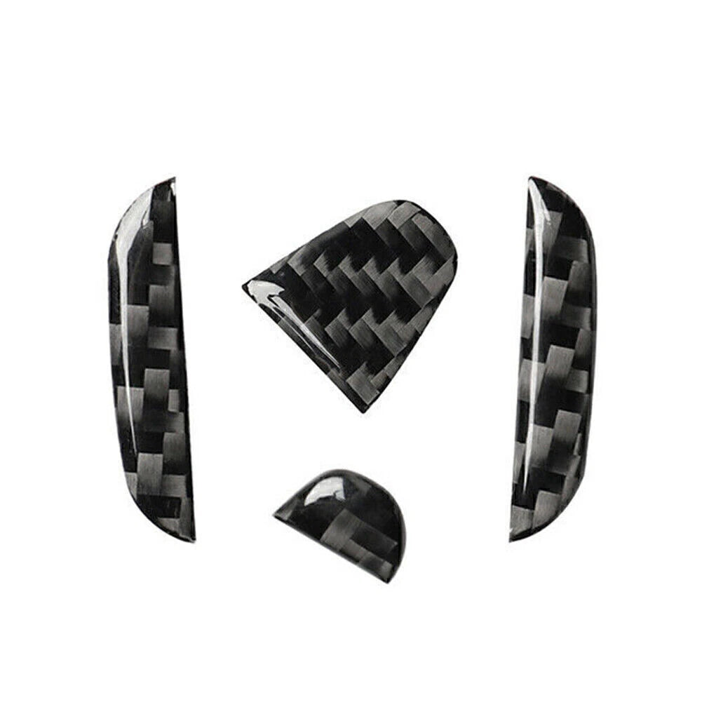 For Honda Civic 10th 16-19 Steering Wheel Sticker Button Cover Trim Carbon Fiber