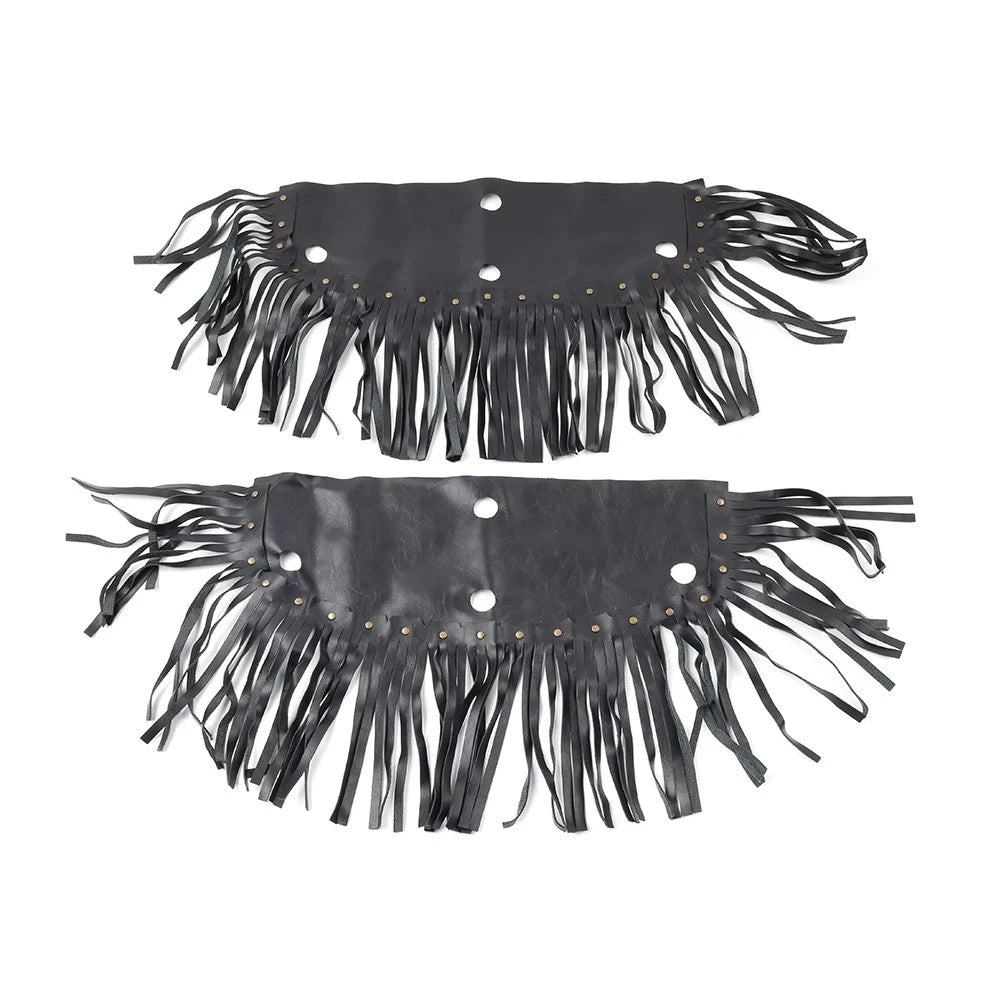 Motorcycle Front Rider Floorboard Fringe Covers For Honda For Yamaha For Harley