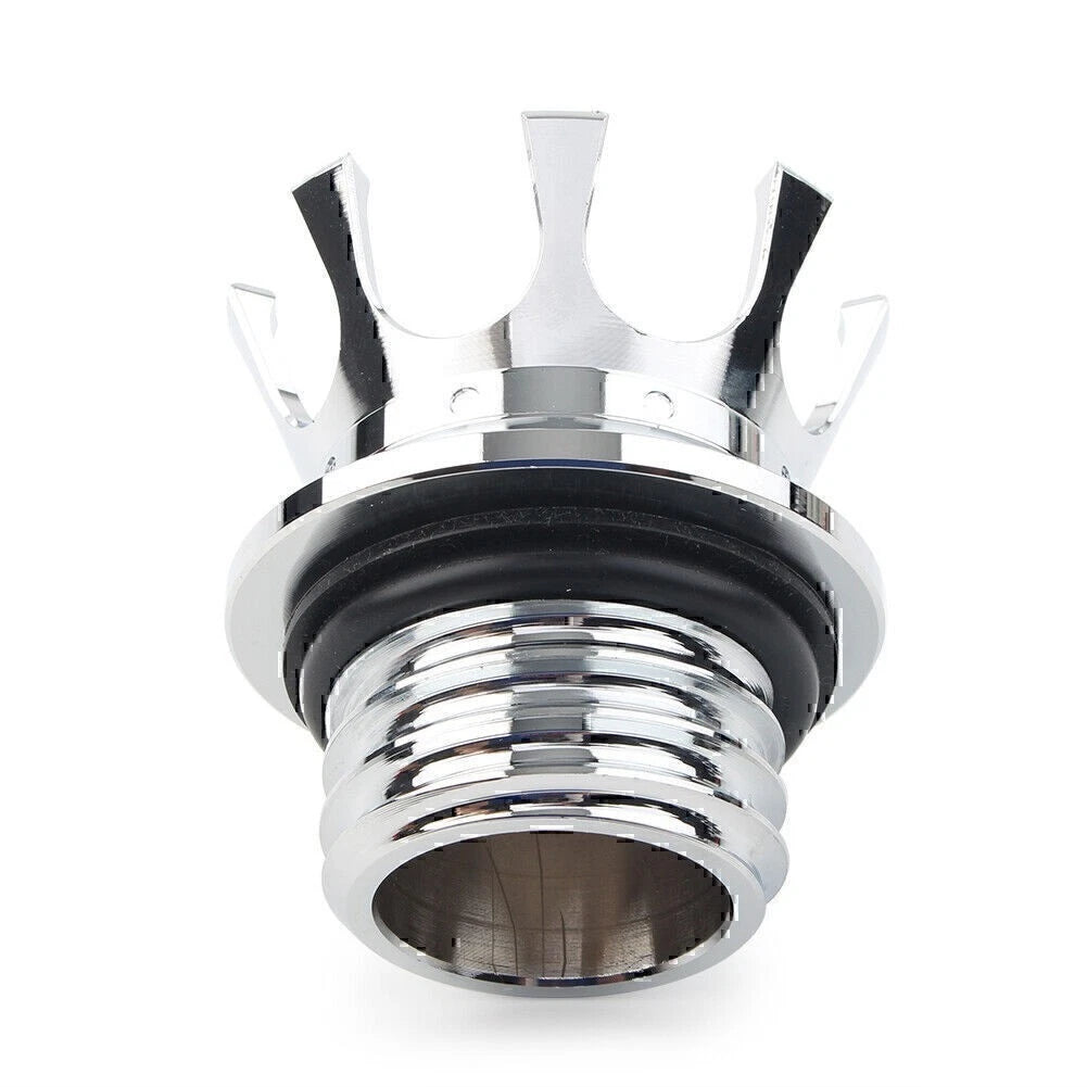 Motorbike Gas Tank Oil Cap Fuel Tank Cover Crown For Harley Road King XL Dyna US