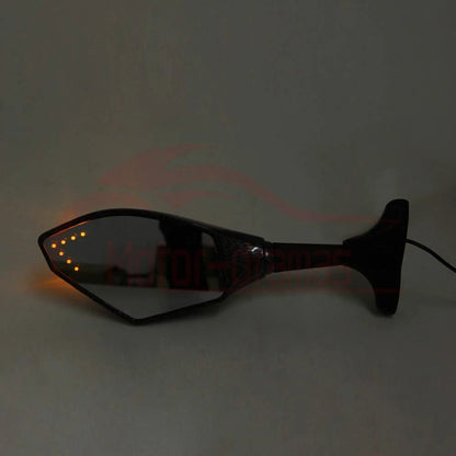 CUSTOM MOTORCYCLE LED TURN SIGNAL MIRRORS SMOKE For Yamaha YZF600R FZ6R R6 US
