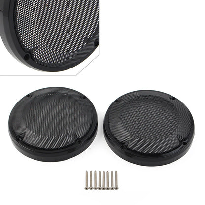 6.5" Saddlebag Lid Speaker Grill Cover Fit Harley Touring Electra Glibe 83-20 85
