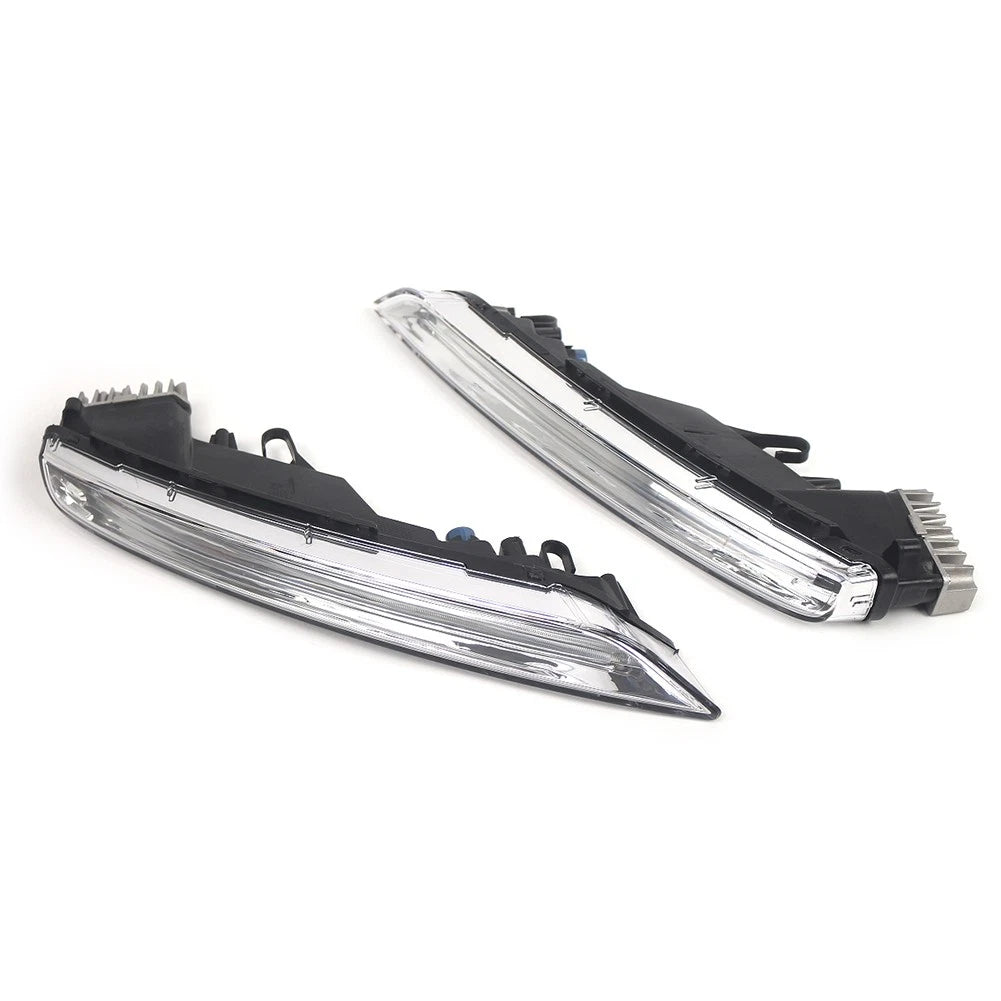 1 Pair Daytime Running Light Fog Light For Porsche Cayenne 958 2015-2018