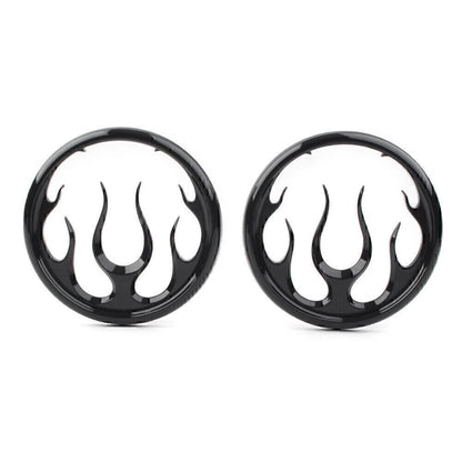 Flame Speaker Grill Accent Trim Cover for Harley Electra Street Glide Trikes