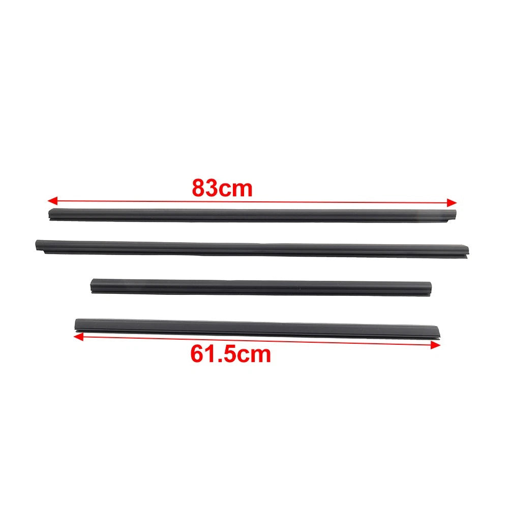 Outside Window Weatherstrip Trim Seal Belt For Honda Fit Jazz 2008-2013