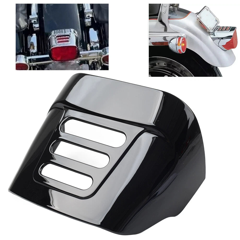 Slotted Tail Light Visor Cover Fit Harley Tri Glide FLHTCUTG 2009-2022 Black