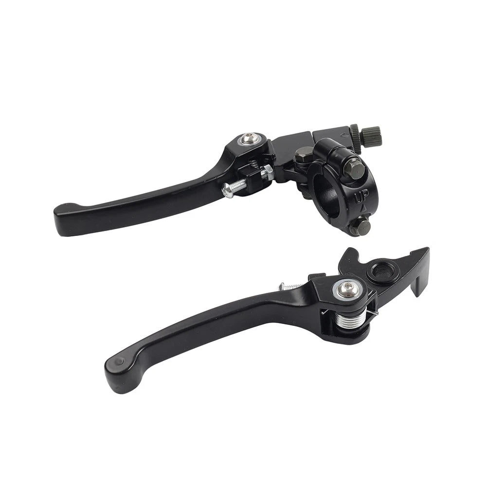 Brake Clutch Levers Black For Dirt Bike 50cc 125cc 22mm 7/8 Inch Handlebar