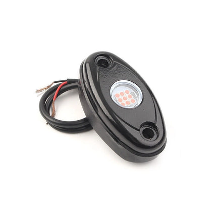 9W LED Rock Light Red Under Body Lamp 10pcs For JEEP Offroad Truck Trail Rig Bar