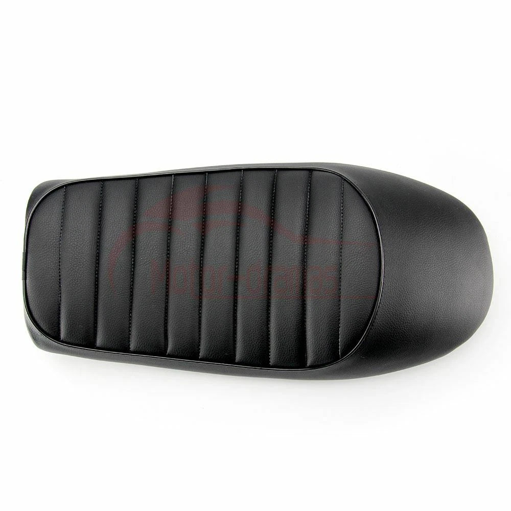Black Hump Brat Seat Cafe Racer Vintage Cushion Saddle For Honda CB CL Yamaha SR