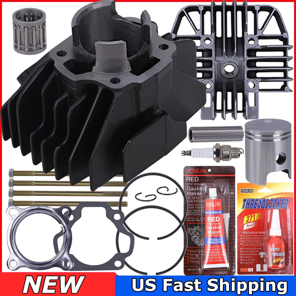 For 1983-2006 Yamaha PW80 PW 80 Cylinder Gasket Piston Ring Top End Rebuild Kit